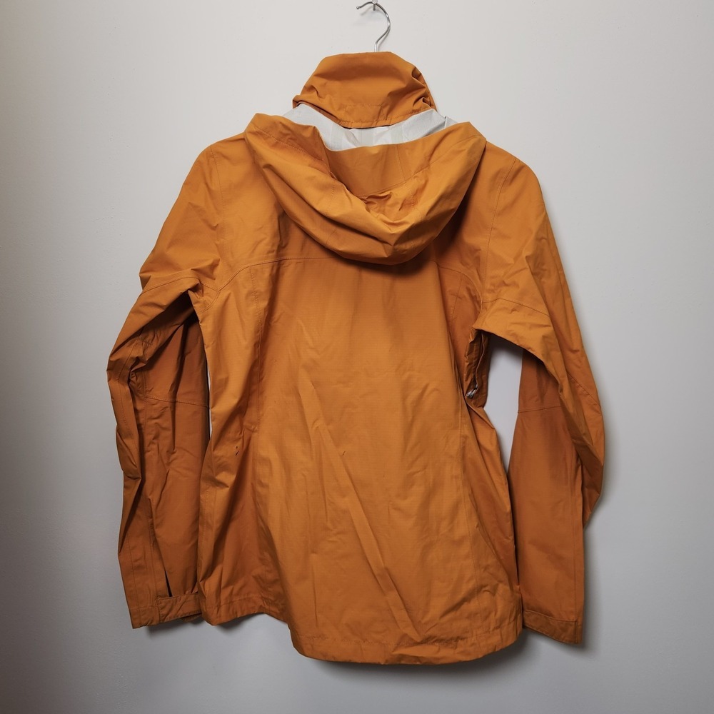 REI Co-op Rainier Jacket Womens Small Orange 2.5L Waterproof Outdoors Hiking - Picture 3 of 16
